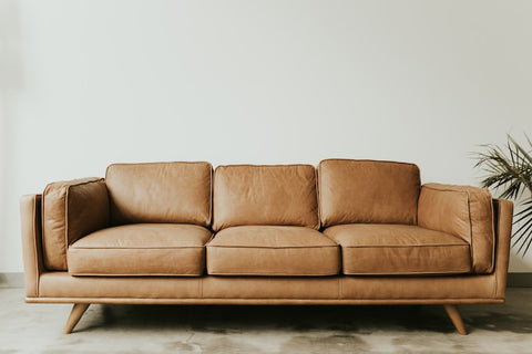 3 Seat Sofa - Tan Leather